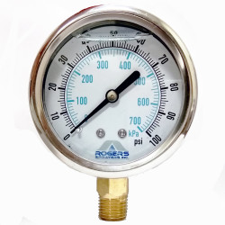 Gauge Pressure 100psi Wet