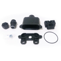 Box P24 with support and cable grip  black front panel Salvarani 760267