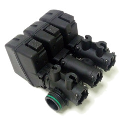 3 way-electric control unit with fork couplings, 863T003, ARAG, Salvarani